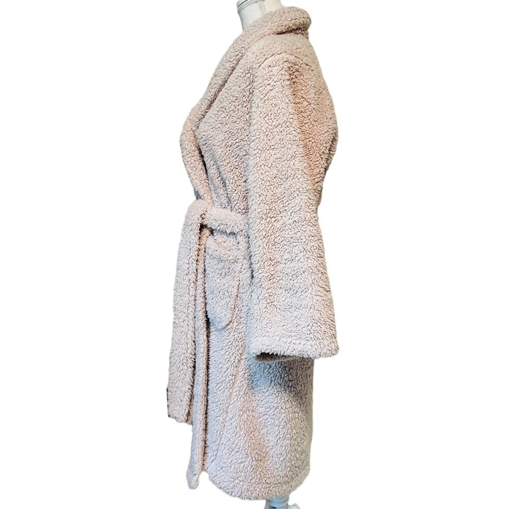 POTTERY BARN BEIGE TEDDY ROBE EST SIZE LARGE - Picture 3 of 9